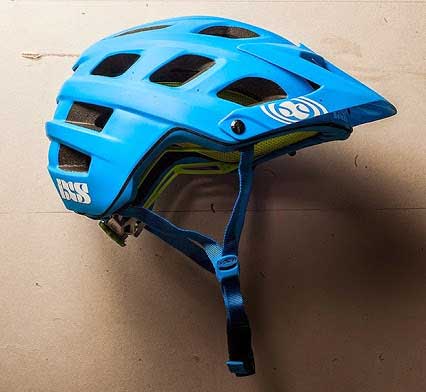 iXS trail helmet in blue